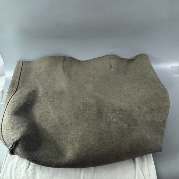 Cuyana Classic Leather Tote Bag Purse in Stone Gray - Picture 9 of 15